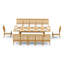 12 Seats 13 Pcs Grade-A Teak Wood Dining Set: 118" Double Extension Rectangle Table And 12 Caranas Arm Chairs #11Ca2412-1937135840-1937135842