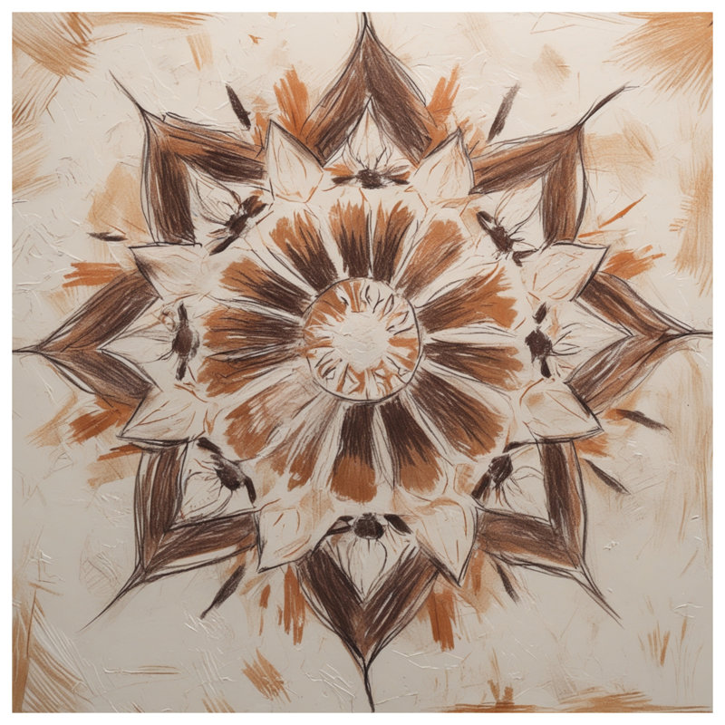 Rideaux de douche texturés Mandala, 70in W x 84in H