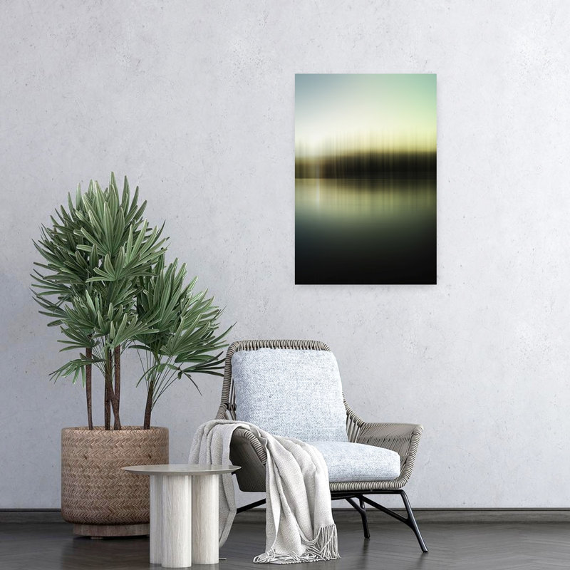 Art contemporain contemporain, paysage paisible classique, H 24 po x l 16 po