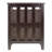 Morris Side Table with 2 Foldable Baskets, Wood