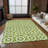 Washable Floral Indoor / Outdoor Rug-2066416430