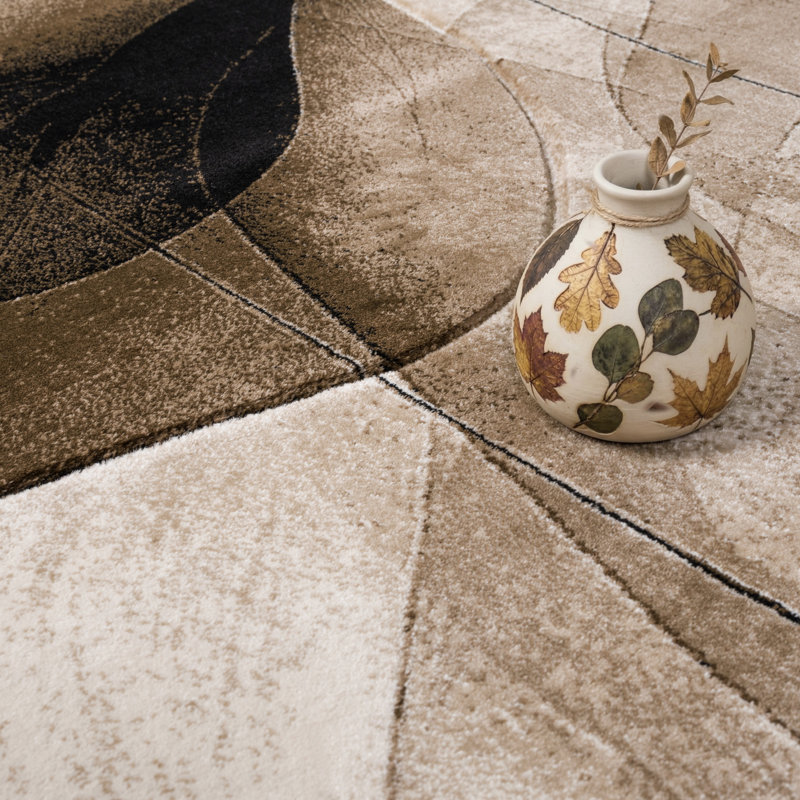 Alva Collection Abstract Patterned Modern & Contemporary Area Rug, 8'1 X 10'5