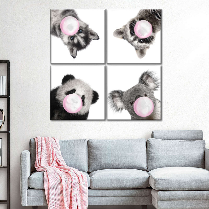 «Funny Furry Animals», reproduction sur toile, H 45 po x l 45 po