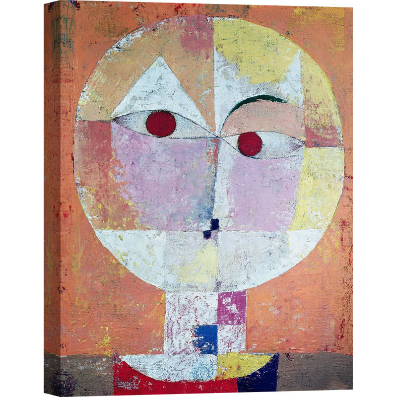 Senecio by Paul Klee - Painting on Canvas, 100cm H x 70cm W x 4cm D