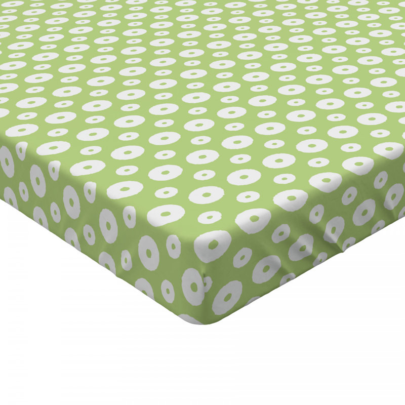 Microfiber Geometric Fitted Sheet, Twin Fitted Sheet