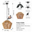 Luminaire suspendu 17 po Boho
