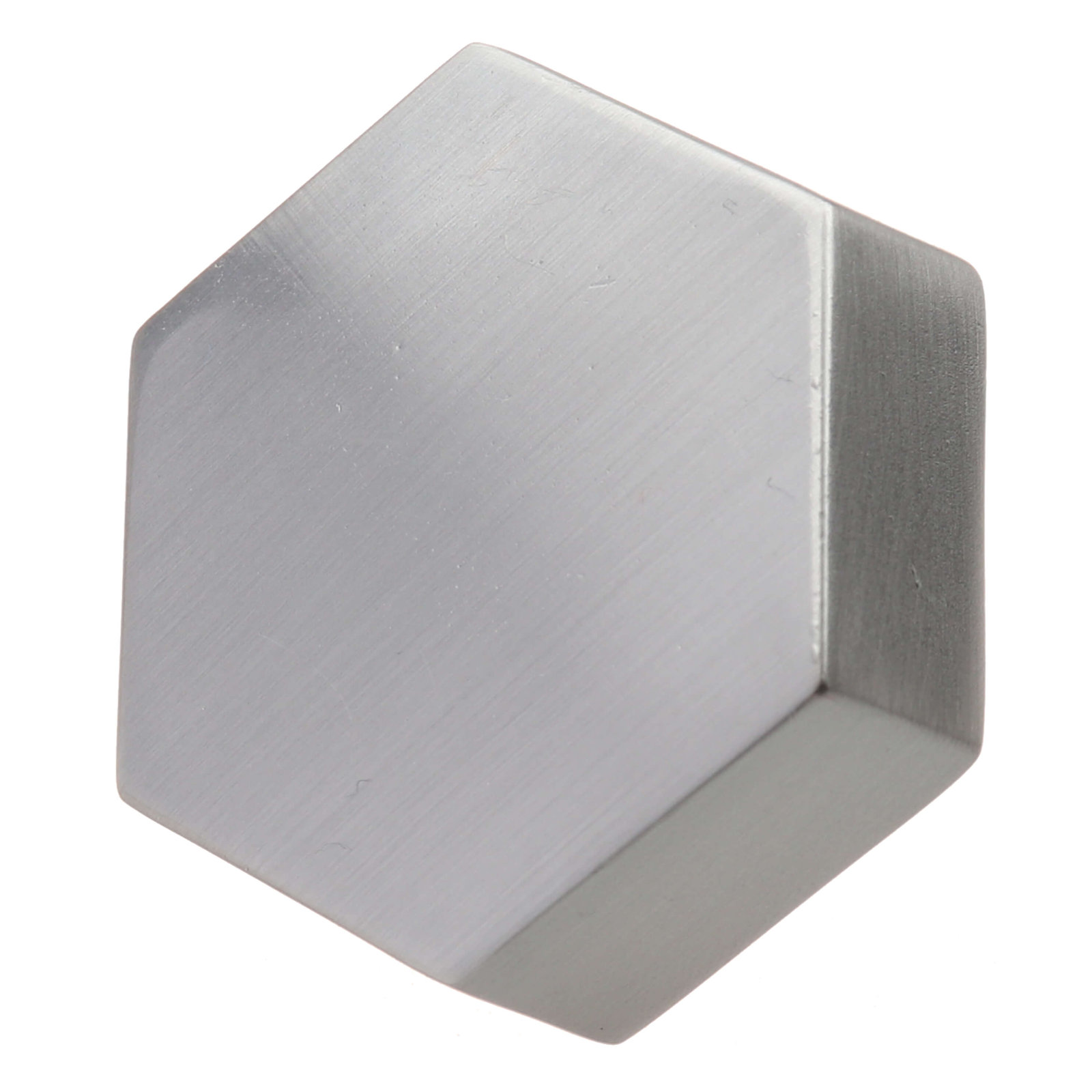 Metal Geometric Cabinet Knob, Satin Nickel