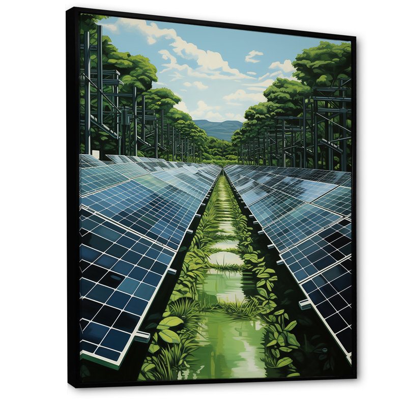 Panneaux solaires Green Solution Field I, Cadre flottant noir, H 40 po x l 30 po x P 1,5 po