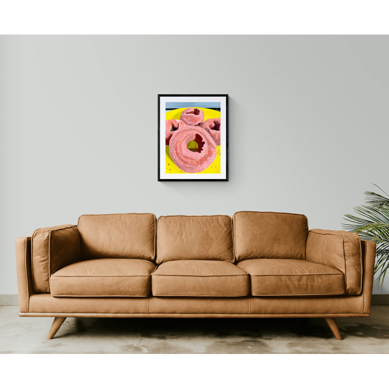 Sugar Donuts Print by Evan Sklar, Black Framed Paper, 31.25" H x 25.25" W