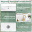 Meuble-lavabo de salle de bain 24 po avec tiroir basculant, charnières à fermeture en douceur et pieds tournés en boule, meuble de rangement autoportant avec structure ouverte à l'arrière, style français d'élégance-129455939