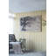 Grand abri arboricole sur toile, art mural floral de style traditionnel, pièce décorative