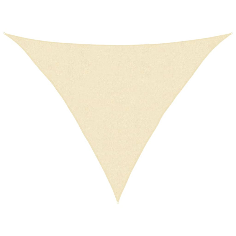 Arrya 2.5m x 2.5m Triangular Shade Sail, Cream