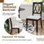 2 chaises de cuisine moderne de style campagnard avec dossier creux élégant-1079625593