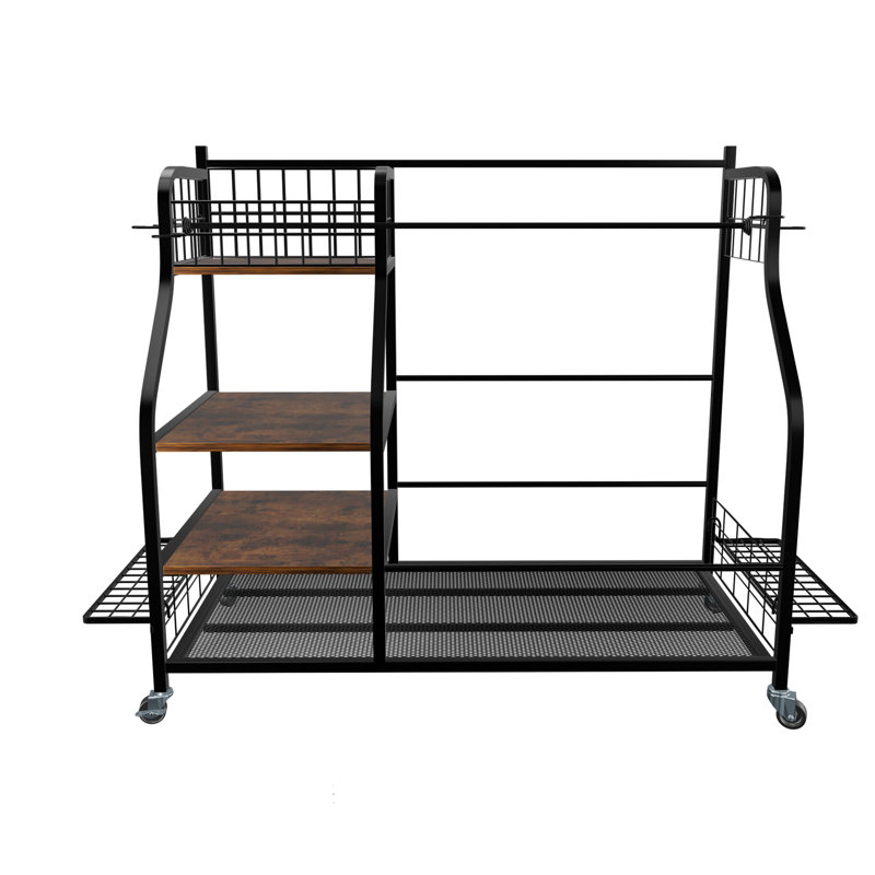 Manufactured Wood Freestanding Multi-Use Sports Rack