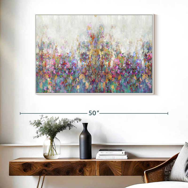 Couvert matinal, Cadre flottant blanc, 40 po x 27 po