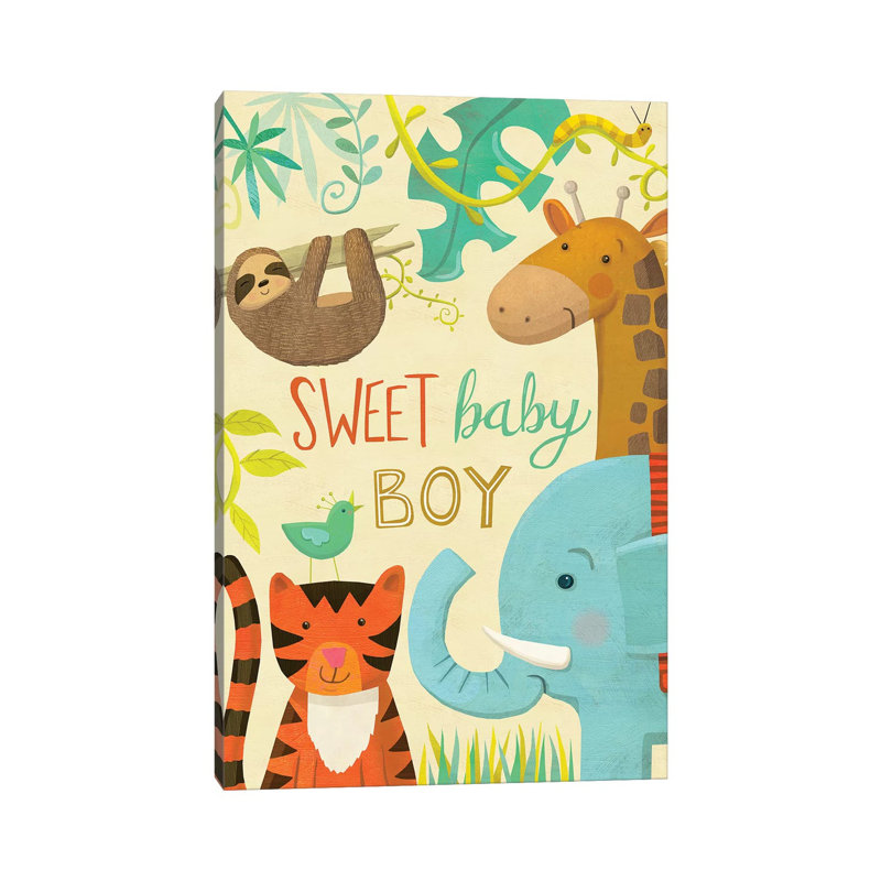 Jungle Baby III by Laura Watson - Wrapped Canvas Gallery-Wrapped Canvas Giclée, 152.5 cm H x 101.5 cm W