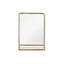 Miroir mural en métal avec tablette-1459192179