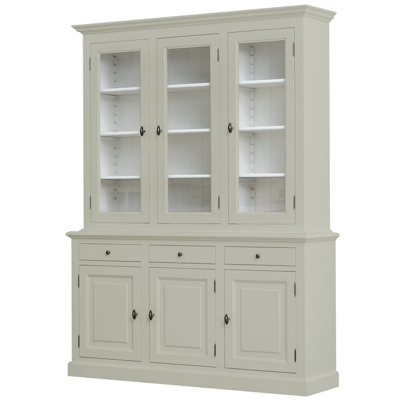 Berardina Display Cabinet, Pebble Grey