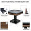 Table rigide rigide à mahjong automatique avec carreaux de 42 mm, mobile et pliable