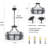4-Light Dimmable Drum Chandelier