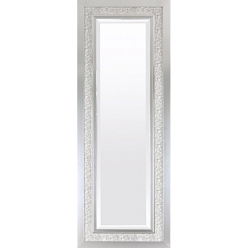 Miroir pleine longueur Joneka, 56,75 po x 20,75 po, Argent