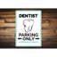 Plaque de dentiste en aluminium-1915038146