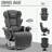 Upholstered Home Theater Seat with Cup Holder