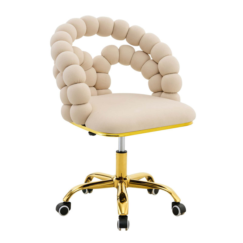 Chaise de bureau Puffy, Beige