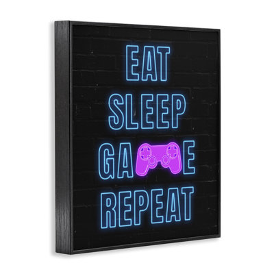 «Neon Gamer Lifestyle», estampe numérique encadrée par Nina Blue