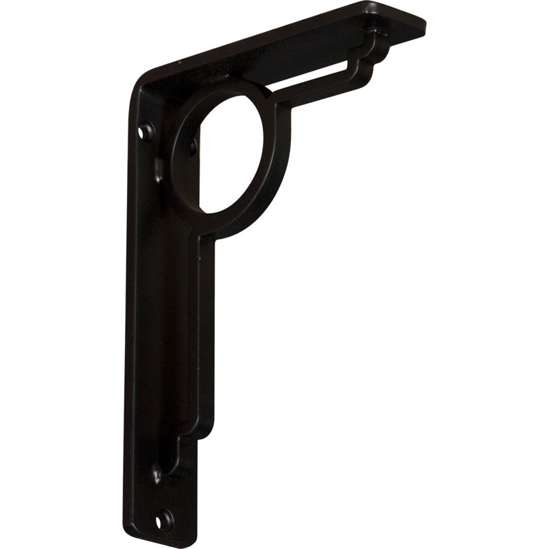 1 1/2"W x 5 1/2"D x 8"H Maria Wrought Iron Bracket, (Single center brace) (2-Pack), 1.5" x 8"