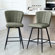 24.8" Leather Bar Stool