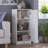 100% Solid Wood 3-Shelf Bookcase with Solid Door and Adjustable Shelves-1987963324