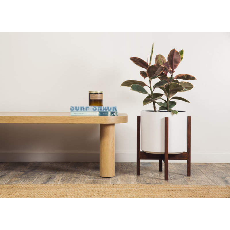 Keyes Pot Planter, Rust/Dark, 18.5" H x 15.5" W x 15.5"