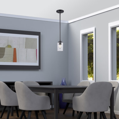 Luminaire suspendu cylindrique simple à 1 lumière Adesha