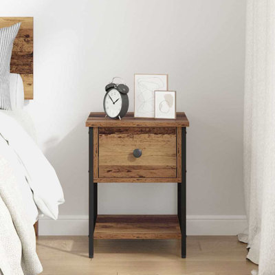 34cm W Manufactured Wood Bedside Table