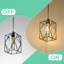 Luminaire suspendu moderne avec petit abat-jour en verre