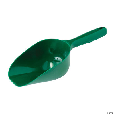 4 1/4 x 11 3/4 Inch Bright Green Plastic Garden Shovels - 6 Pc.