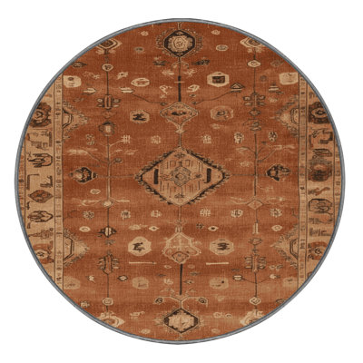 Tapis brun lavable à la machine