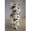Statue en résine Maghull Bearbrick moyen noir et blanc à motif unique 9 po x 8 po x H 17 po