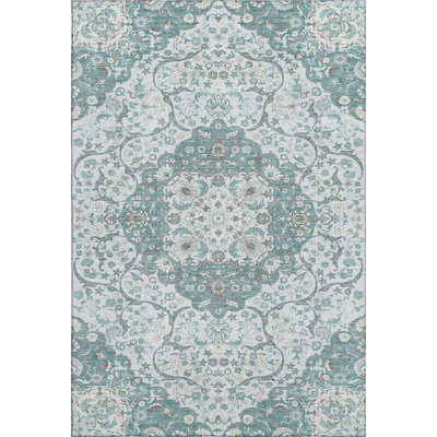 Premium Machine Washable Varasteh AMF1677 Medallion Rug