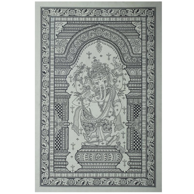 Ganesha debout | Paata, peinture de l'Orissa