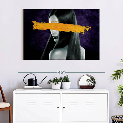 Coup de pinceau jaune Leisha