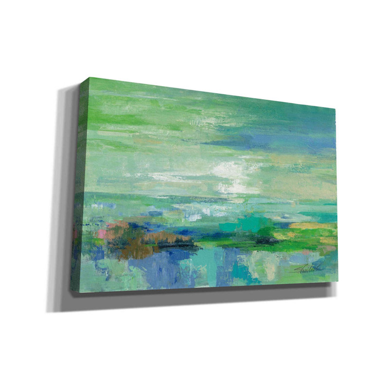«Etinee Emerald Bay on Canvas» par Silvia Vassileva, reproduction, H 12 po x l 18 po x P 0,75 po