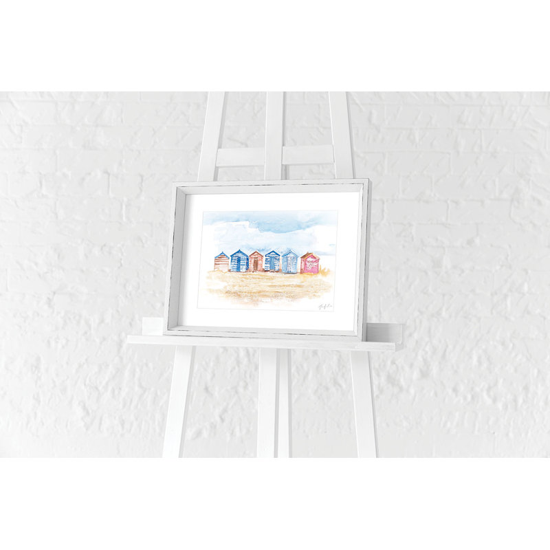 Beach Huts 1 Piece Painting