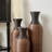 Eibhinn Hand Woven Rattan Floor Vase, Tall Vase, Two-Tone Finish, Flower Decorative Vase-648836098