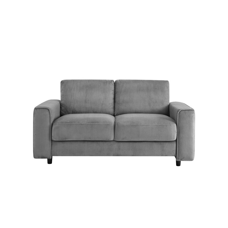 Causeuse capitonnée Modern, Gris