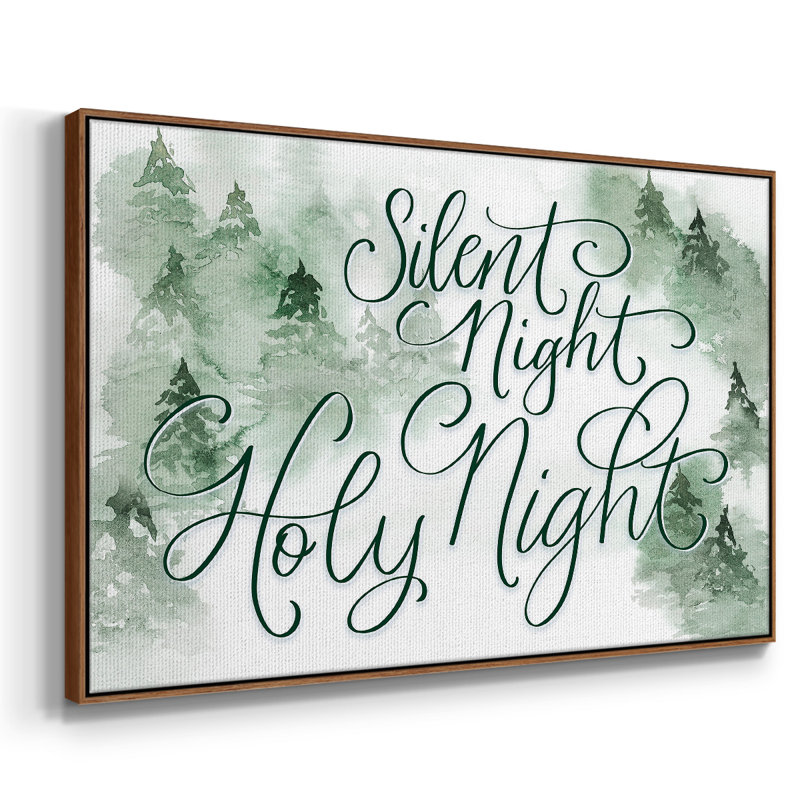 " Holy Night ", H 27 po x l 41 po x P 2 po, Noyer