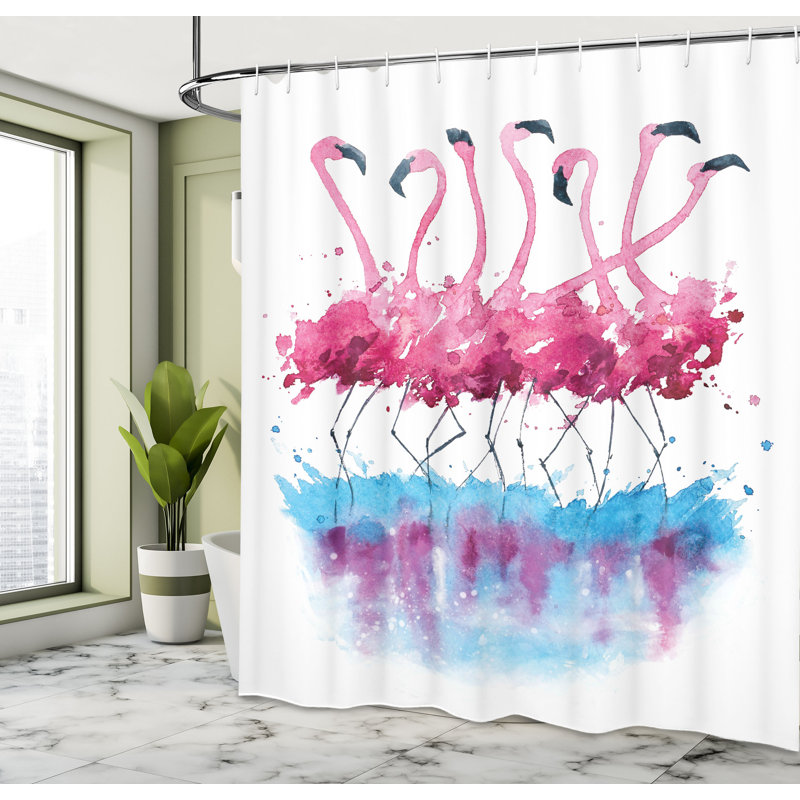 Halle Shower Curtain with Hooks Included, 84" H x 69" W