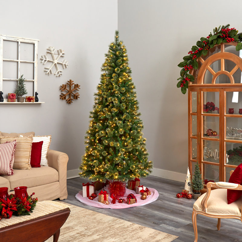 Lighted Artificial Christmas Tree, 5' H