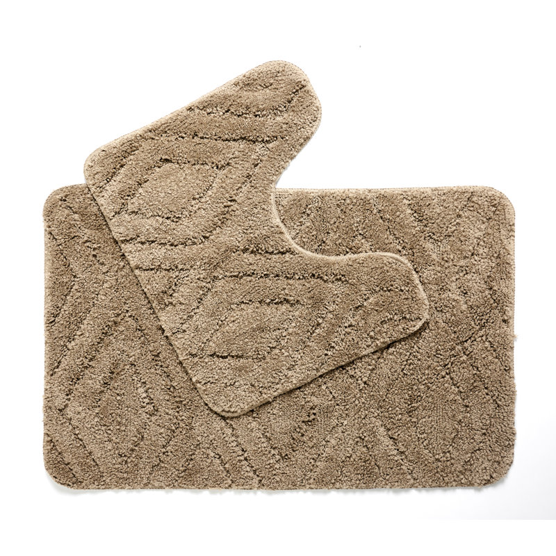 Dillwyn Non-Slip Bath Rug, Brown